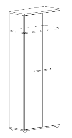 Шкаф для одежды мокко премиум